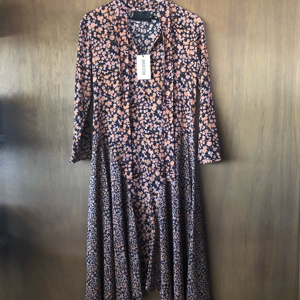 No. 6 Store Nessa Tie Dress - Picture 3 of 7